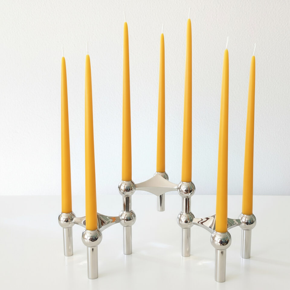 Bougies en cire d'abeille pour bougeoirs Nagel STOFF BMF