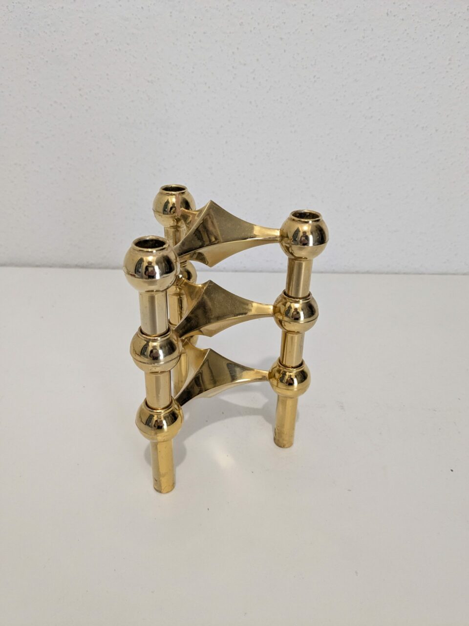 Lot de 3 bougeoirs dorés - Image 4