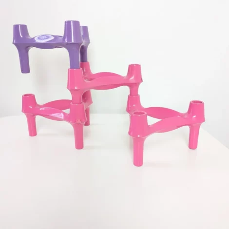 4 bougeoirs BMF colorés