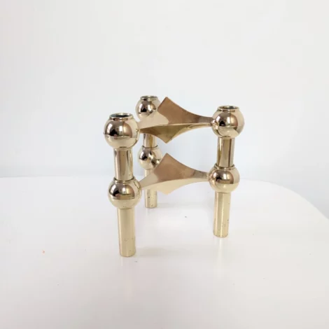 2 bougeoirs Nagel S22 dorés