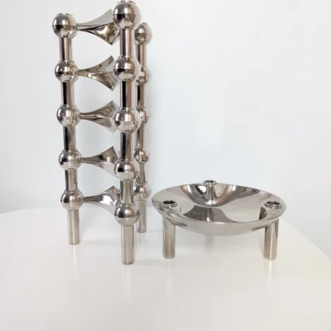 5 bougeoirs Nagel S22 avec coupelle