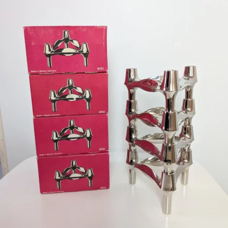 4 bougeoirs BMF avec boîte