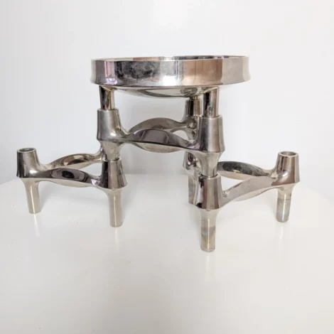 3 bougeoirs BMF + 1 coupelle