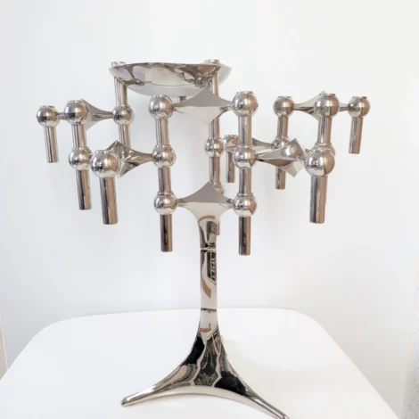 6 bougeoirs Nagel S22+ 1 pied + 1 coupelle