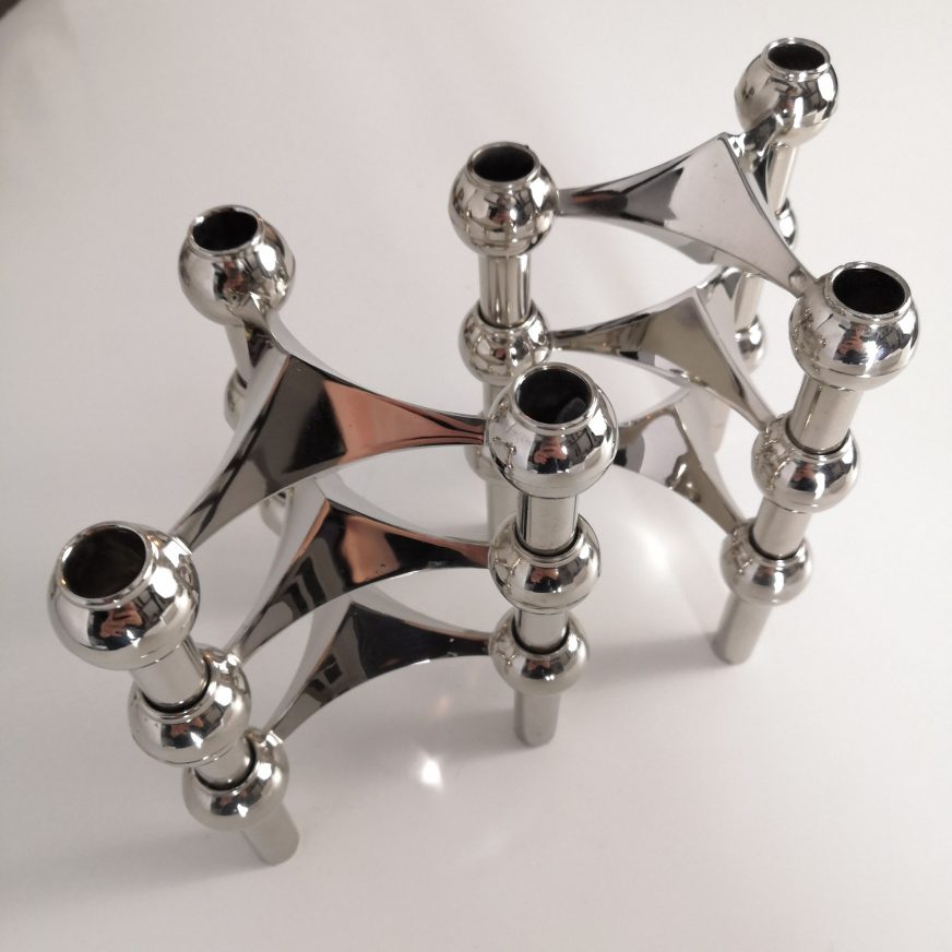 6 bougeoirs Nagel vintage